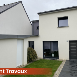 Extension et agrandissement de maison au Rheu - extérieur avant travaux