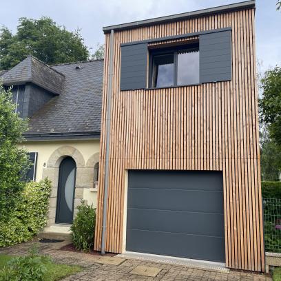 surélévation sur garage thorigné fouillard - après travaux